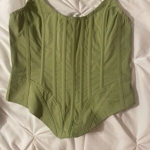 Green Corset Top